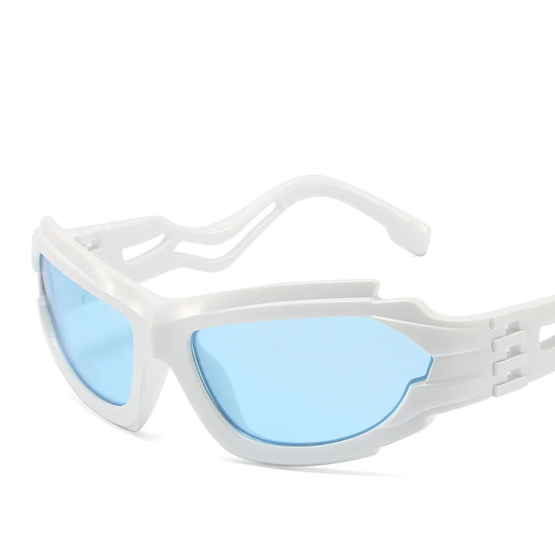 Винтажные Солнцезащитные очки с Полым прямоугольником, Женские Солнцезащитные очки Люксового бренда, мужские Серебряные Солнцезащитные очки в стиле ретро, очки в стиле Панк-хип-хоп, UV400, Кошачьи тени для глаз