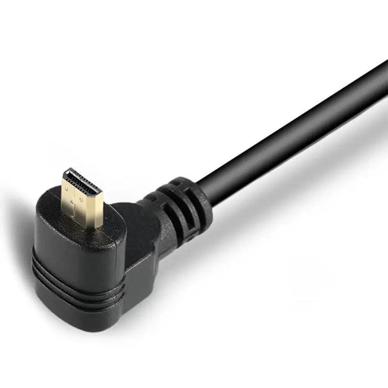 30-сантиметровый разъем Micro-HDMI под прямым углом к разъему HDMI (90 градусов)-поддерживает 4k