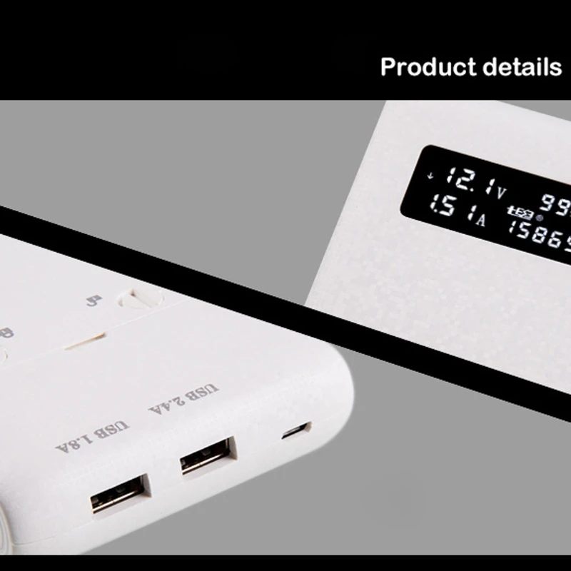 (Без Батареи) Двойной USB QC3.0 Выход 6x18650 Аккумуляторов DIY Power Bank Box Держатель Чехол Быстрое Зарядное Устройство Для Мобильного Телефона Tablet PC 20CB