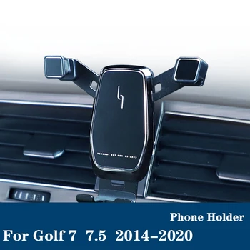 Для Volkswagen Golf 7/7,5/Golf MK7 MK7.5 детали модификации интерьера 2016 2017 2018 2019 Автомобильный держатель для телефона высокого качества Черный