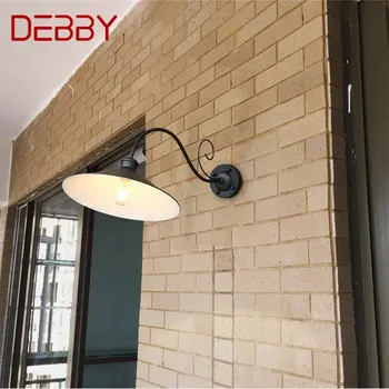 · Настенный светильник DEBBY, классические бра, водонепроницаемая домашняя светодиодная лампа в форме рога для виллы на крыльце