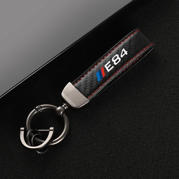Кожаный автомобильный брелок с пряжкой в виде подковы, ювелирный брелок для ключей Bmw e61 E84 e87 e90, автомобильные аксессуары с логотипом