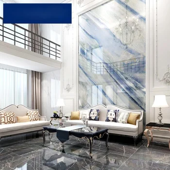 Мраморная плитка Royal Blue Villa, большая плоская гостиная, фоновая настенная плитка, напольная плитка, плитка для прохода TZ
