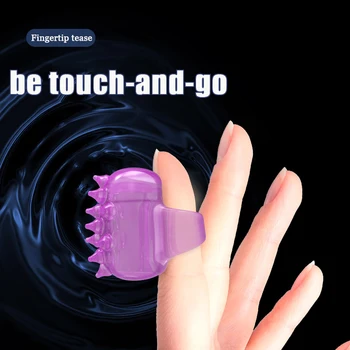 Мини-пальчиковый вибратор для стимуляции точки G, клитора, Вибрирующее кольцо для члена, женский мастурбатор, секс-игрушки для флирта, оргазма для пар