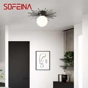 SOFEINA Современный Латунный Потолочный Светильник Nordic Simple Creative Copper Lamp Светильники Для Дома Для Декора Лестниц И Проходов