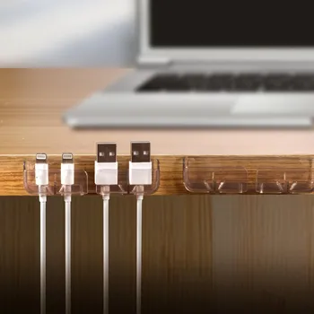 кабельный органайзер из 3 шт., Настольный набор для намотки USB-кабеля, зажимы для управления на рабочем столе, держатель кабеля для наушников линии передачи данных, органайзер для проводов